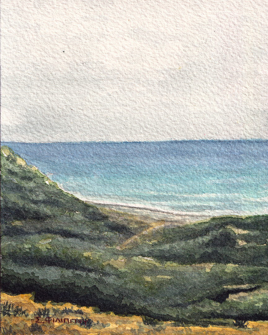 Beach at Petra tou Romiou, Paphos Cyprus